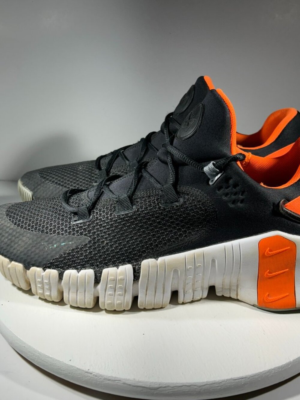 Nike Free Metcon 4 Training Shoes Mens Size 14 Black Orange Gym Workout Sneakers